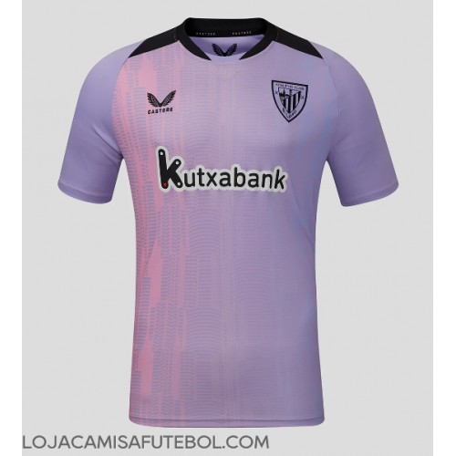 Camisa de Futebol Athletic Bilbao Equipamento Alternativo 2024-25 Manga Curta